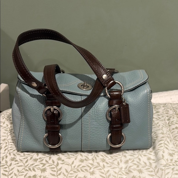 Coach Vintage Chelsea Satchel in Light Blue - EUC! - Picture 2 of 6